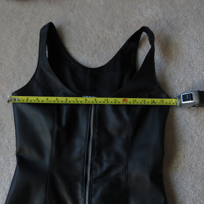 knee length dresses for ladies North Beach Leather Zip Dress S/M – OMNIA main image 0
