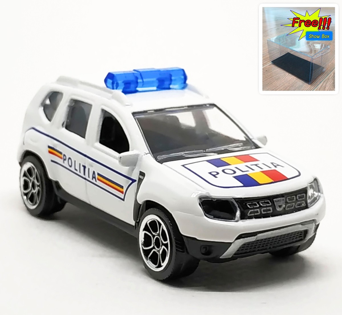 Miniature Majorette 1/64 Dacia Duster 2025 - Édition Follow Me Aéroport Roumanie - Occasion