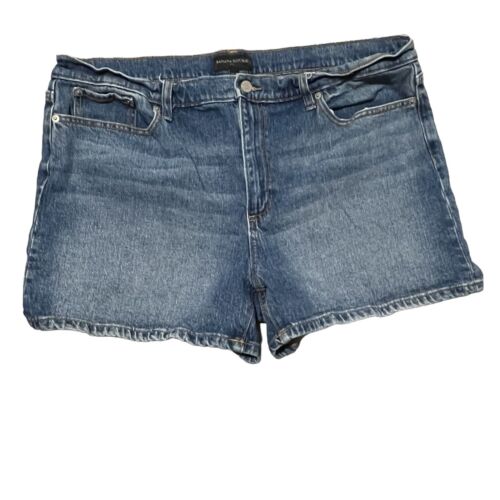 Banana Republic Shorts Women's 34/18 Blue Jean Denim Jorts Mom Classic Plus Size