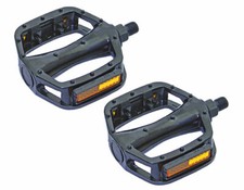 Bike 505 Alloy Pedals 1/2 Black.