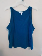 Womens Time And Tru Size 3X 22 Turquoise Tank Top NWOT