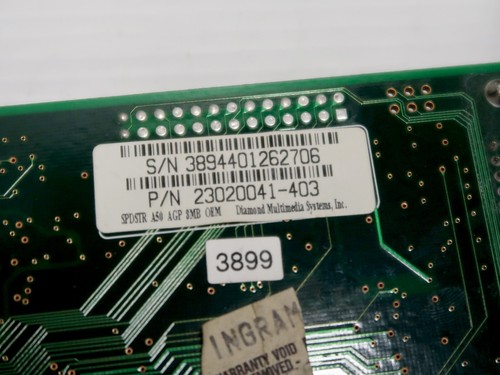 SiS6326 AGP, 8MB, AGP 2x, Diamond SpeedStar A50, VIDEO CARD - WORKING! - Picture 4 of 4