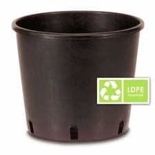 Vaso Rotondo In Plastica Geli Thermo, Polipropilene Con Fori Di Drenaggio, Colore Bianco, Misure Disponibili In Diverse Dimensioni