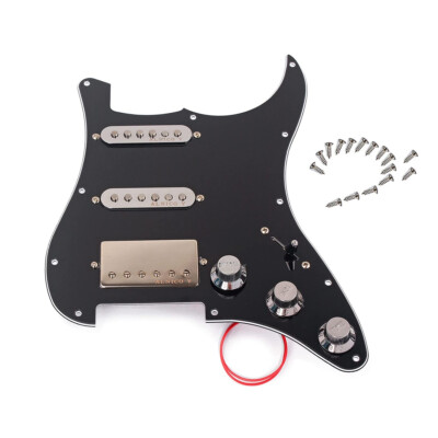 High-grade Loaded Pickguard SSH Alnico V Pickup 3-ply 500k Pots for Strat ST