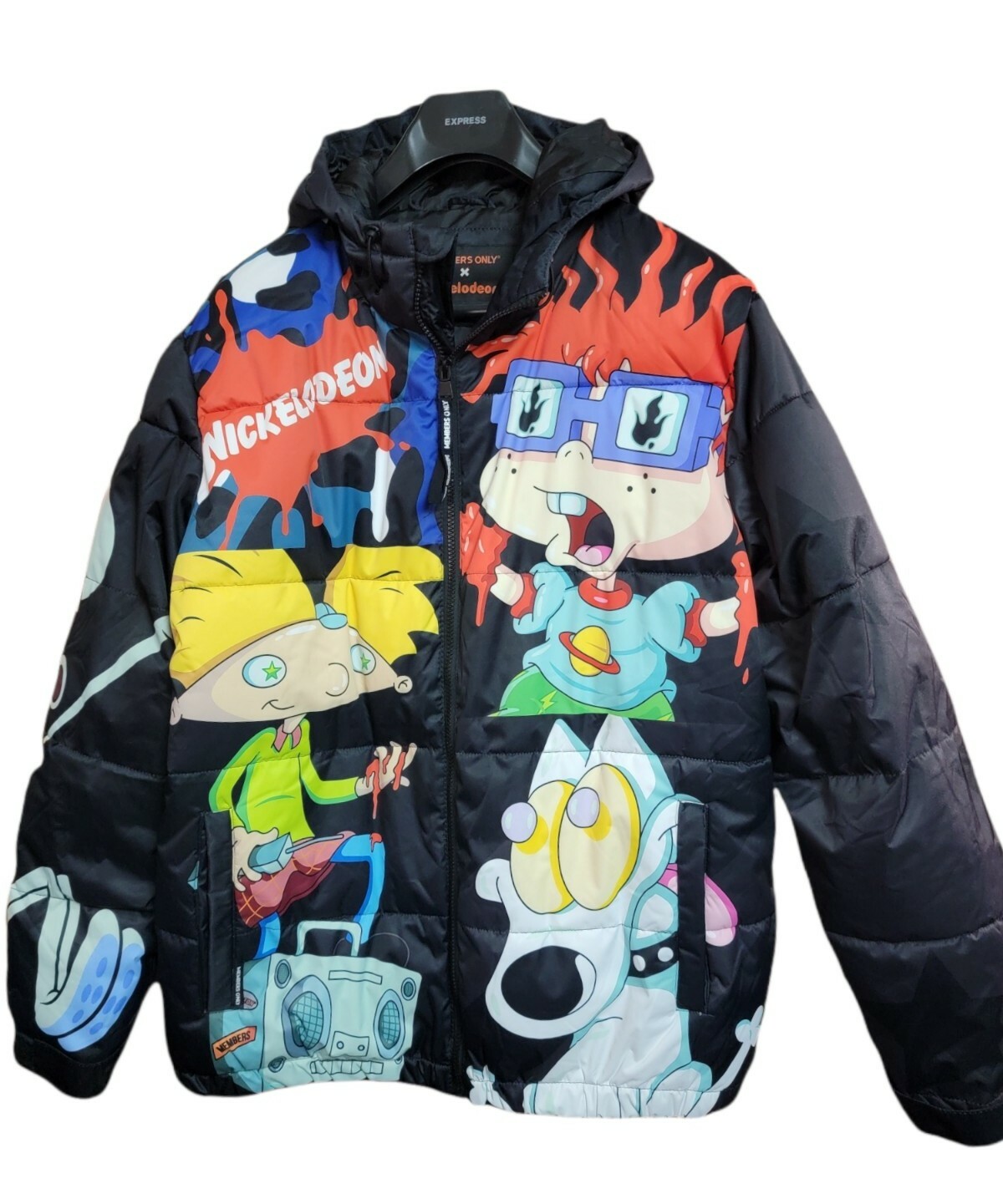 Nickelodeon iconic Puffer Jacket Black 