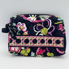 Vera Bradley Cosmetic Bag Iconic Island Flowers - 7"x5" - Used in Good Condition