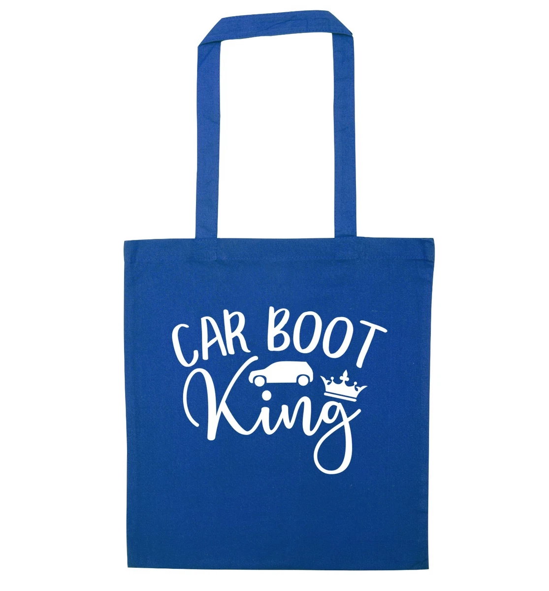 Car Boot King Queen tote Bag bargain sale second hand thrifty