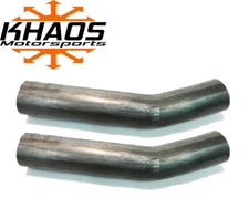 1.75" 1-3/4" 22.5 degree 16ga Aluminized Mandrel Bend Exhaust Tubing 2 Pack