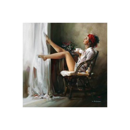 Stampa su Tela su Carta Poster o Quadro Di Scenza Ron Coffee Break - Foto 1 di 2