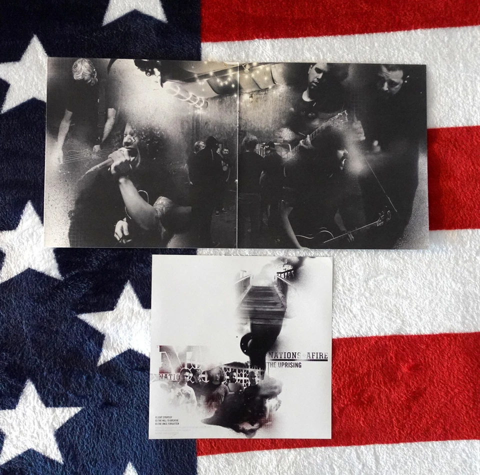 NATIONS AFIRE - THE UPRISING 7" ( RED & ORANGE VINYL / 300 ) RISE AGAINST IGNITE - Bild 2 von 2