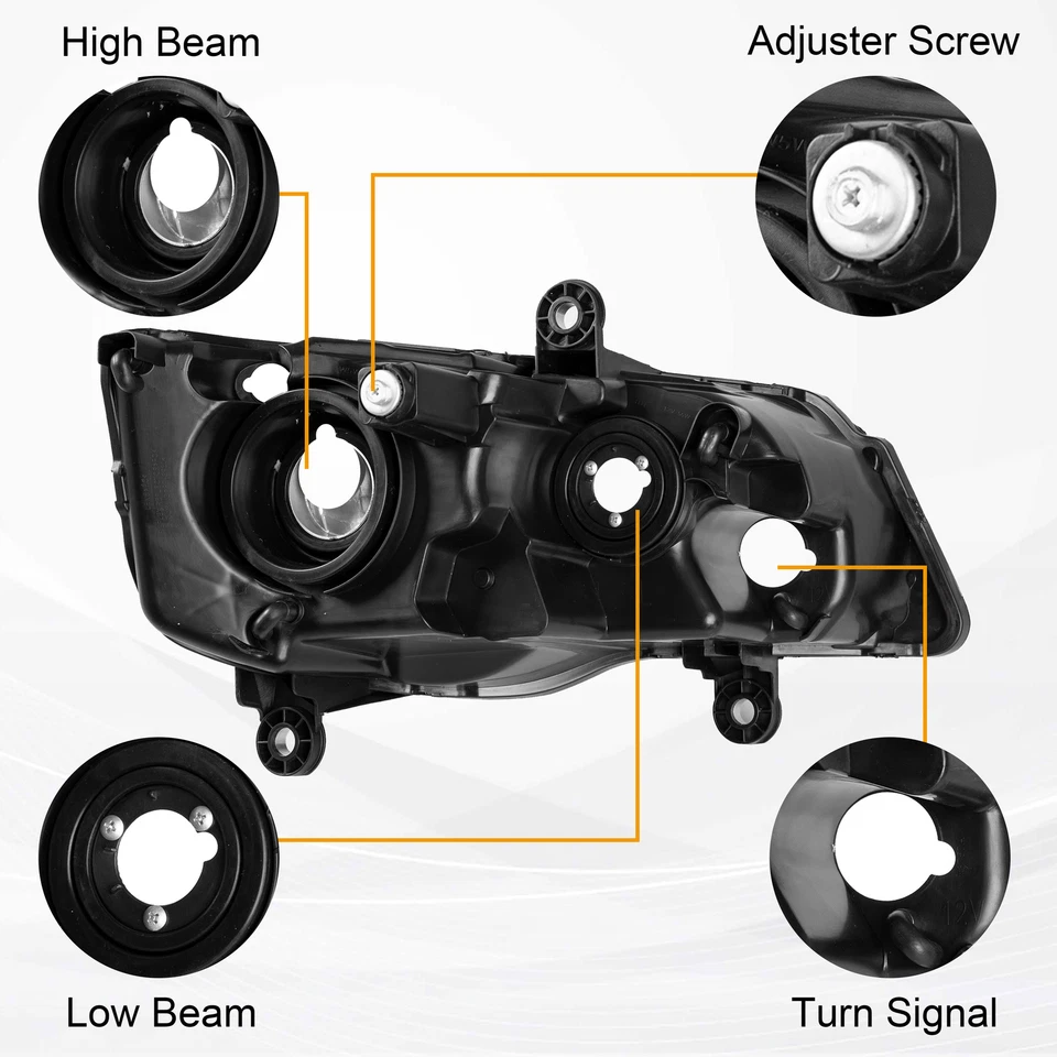 Фары головного света для Dodge Grand Caravan 08-16 Chrysler Town & Country 11-19 годов выпуска - Изображение 4 из 4
