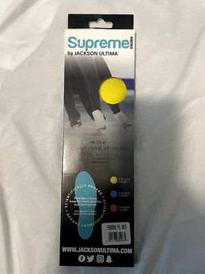 Jackson Supreme Insoles for Ice Skate Pronation - Yellow 3° for Wider Feet -NIB