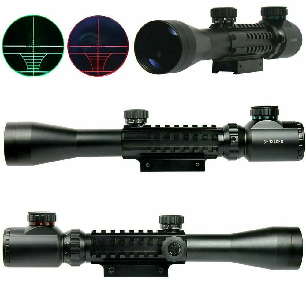 Bushnell 3-9X40EG スコープとレッドドットサイトセット 3-9X40 EG Optical Rifle Scope Red Green illuminated Reticle 20