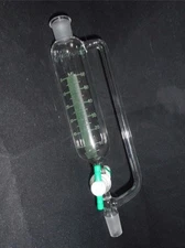 Chemglass Glass 60mL Pressure Equalizing Addition Funnel Metering Stopcock 14/20