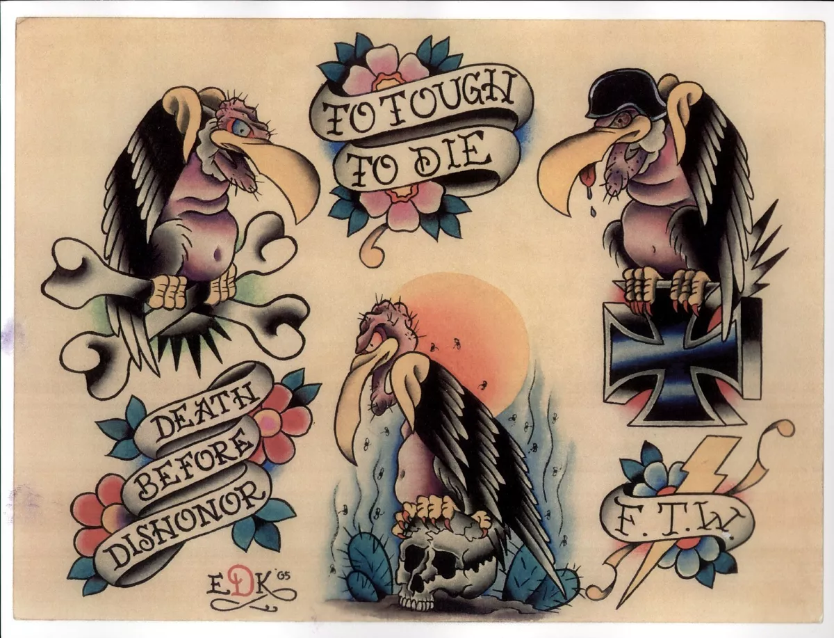 TRADITIONAL TATTOO FLASH ON DVD CD 550 SHEETS OLD SCHOOL DESIGNS SAILOR BASIC