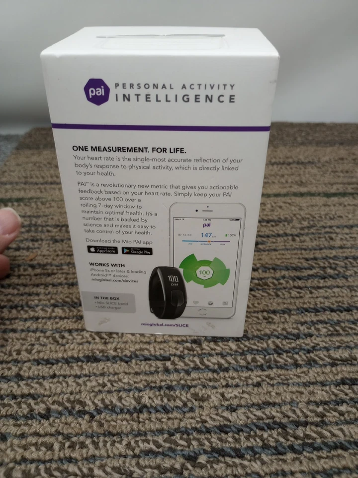 Mio Slice Frecuencia Cardíaca + Rastreador de Actividad + Tamaño de Sueño Pequeño Sienna Caja Abierta Foto 4 de 4