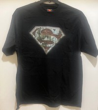 Camiseta Superman Color Negro Licencia Oficial, Nueva Falta Etiqueta - Talla: L y XL