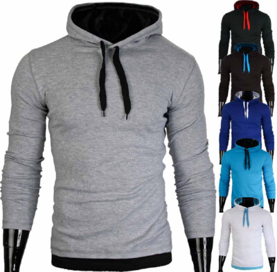 Stylische Herren Designer Hoodies Kapuzenpulli Hoodie Kapuze Slim Fit ND200 NEU