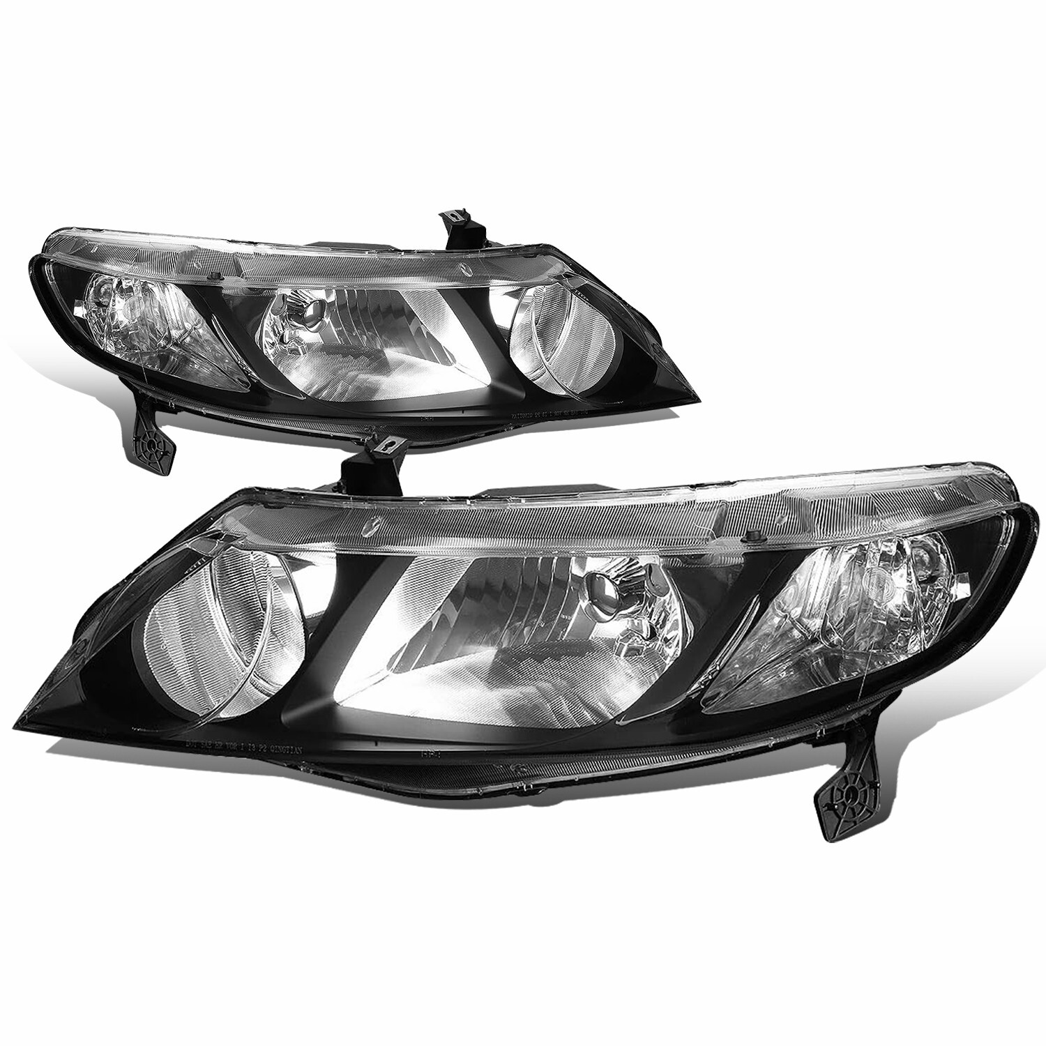 Fits Honda Civic 2006-2011 Front Headlight Assembly Pair Replacement Left Right