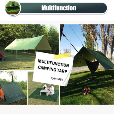 Waterproof Ground Sheet Hiking Camping Tarp Hammock Tent Footprint