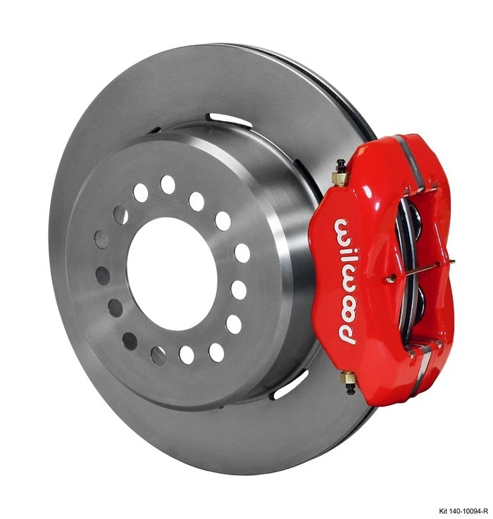 Kit de frenos de estacionamiento trasero Wilwood Dynalite, C10, GMC C1500, suburbano, rotores de 12,19", rojo Foto 4 de 4
