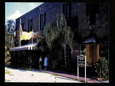 Florida FL postcard Key West Harbor House Arcade flag Real Photo Postcard RPPC
