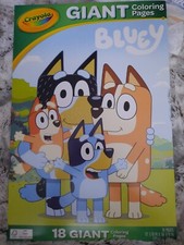 Bluey Giant 18  Crayola Coloring Pages Book Bingo
