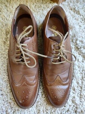 The Original Penguin by Musingwear Brown‎ Leather Dress Shoes Welton Mens 10.5 The Original Penguin by Musingwear Brown Leather Dress Shoes  main image 4
