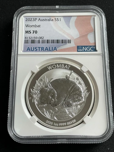2023 P Australia Wombat 1 oz Silver NGC MS 70 [NL]