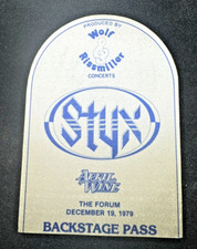 Styx w/ guest April Wine Backstage Pass December 19 1979 The Forum