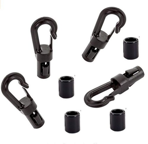 10 piezas Cuerda Amortiguador Correa Extremo Gancho Clip Kayak Canoa Fijación Accesorio - Imagen 5 de 5