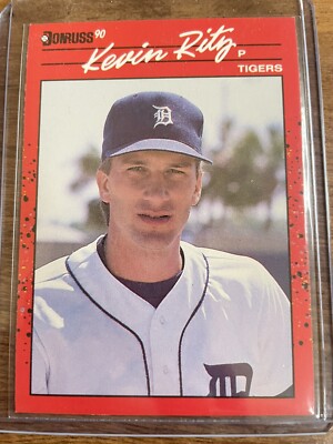 Kevin Ritz Rookie 1990 Donruss #415 Error Baseball Card No Dot Inc Rare ...
