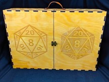 Dungeon Master Case  DM Wooden Laser Etched Screen