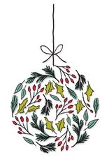 Sizzix 4pk Clear Stamp set Leafy Ornament #666325 Retail $12.99 by Lisa Jones
