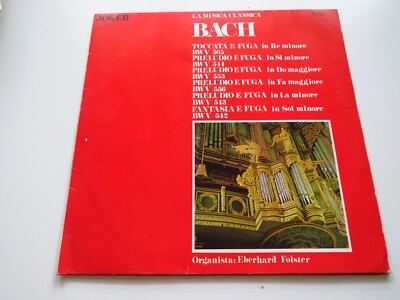 BACH, Touch, Präludium, Fantasie und Flucht - Organist: Eberhard Fölster Vinyl LP