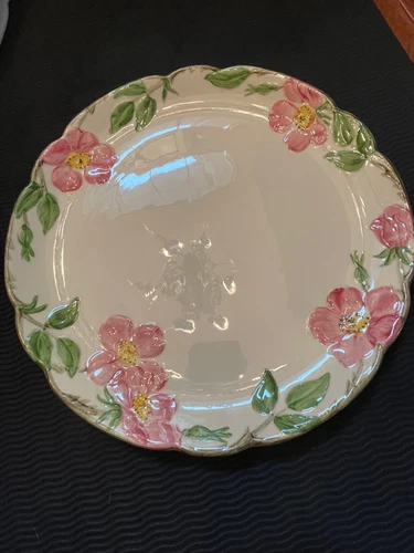 🌸 DESERT ROSE 🌸 FRANCISCAN COUPE CHOP PLATE PLATTER TRAY 11" CA *CHOOSE STAMP