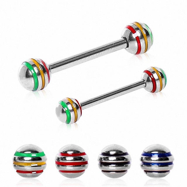 Piercing Nipple Balls Ribbed eBay