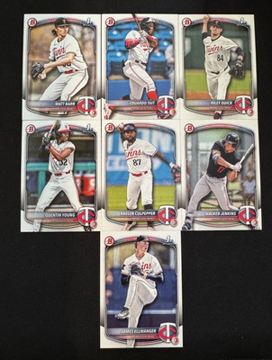 #ad 2025 Bowman Draft Baseball Minnesota Twins Team Lot Full Team Paper Base $2.49