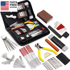 45Pcs Guitar Repairing Maintenance Tool Kit with Carry Bag Large Care Set of Too