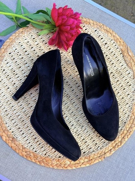 Women Paolo Casalini Heels Black Suede 38