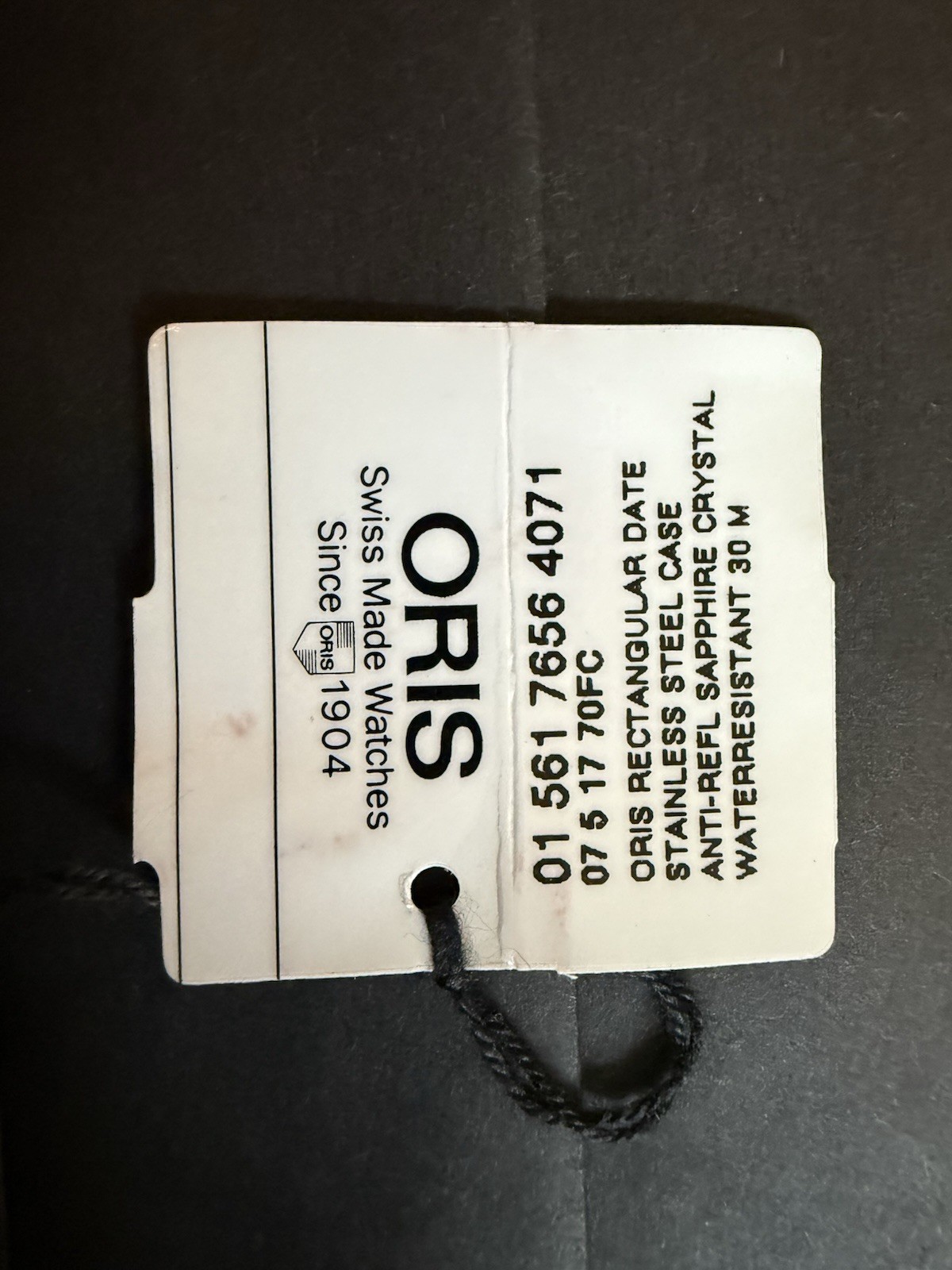 Mint Condition Oris Rectangular Date Automatic Wh… - image 2