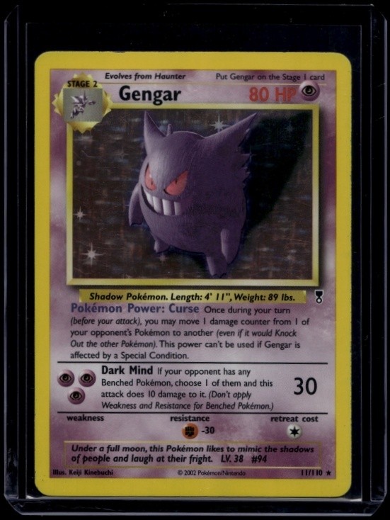 Pokemon TCG Gengar 11/110 Legendary Collection Holo Rare MP