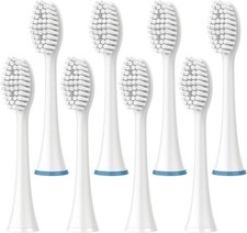 Replacement Toothbrush Heads   8 Pack Electric 1 Count Pack of 8 , White