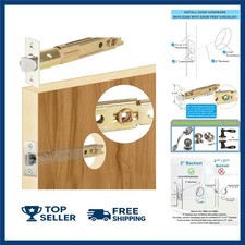 5" Backset Entry Door Latch Fits 19/64" 7.6Mm Square Interface Knobset, Square