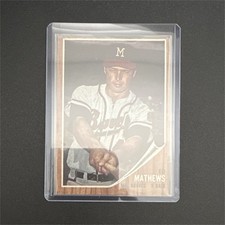 Topps 1962 Topps Ed Mathews Milwaukee Braves #30 Base Set Baseball Card