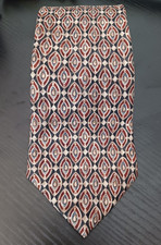 Chaps Ralph Lauren Vintage Men's Silk Tie Geometric Design