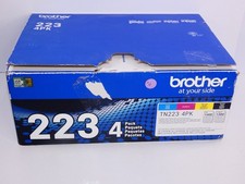 Brother Genuine TN223 Toner Cartridge 4 Pack BK C M Y OEM Sealed