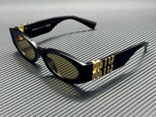 MIU MIU MU 11WS 16K10R Black Yellow Women's 54 mm Sunglasses