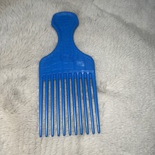 Vintage Goody Plastic Blue Crocodile Textured Hair Pick Comb Lift 90 s 6.5