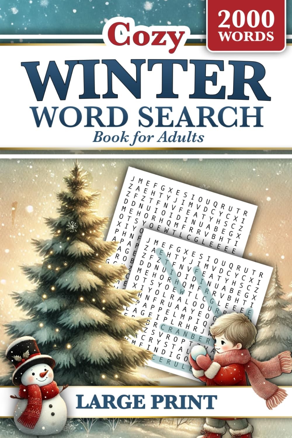 Winter Word Search Book for Adults Large Print: 2000 Words to Find - 84 ...